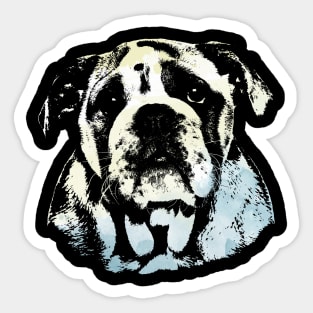 Cute English Bulldog Puppy Sticker